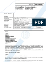 NBR 6023 - Informação e documentação — Referências — Elaboração