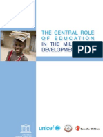 The Central Role of Education in the Millennium Development Goals
