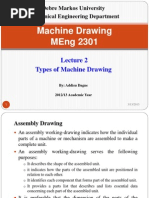 Lecture 2. Types of Machine Drawing