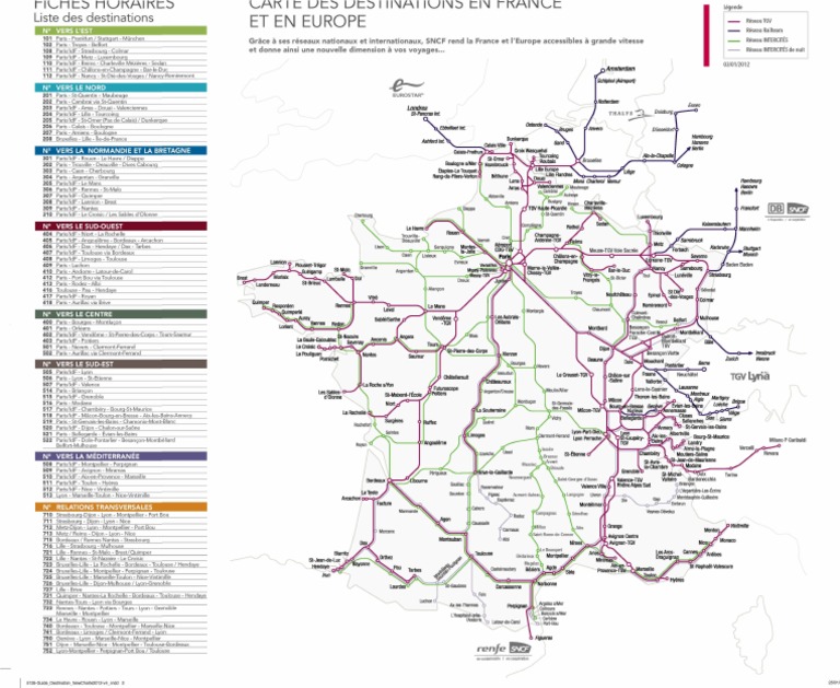 Destinations SNCF en France et Europe | PDF