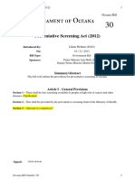 OB30 - Preventative Screening Act (2012)