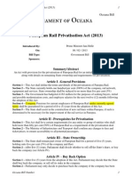 OB63 - Panopean Rail Privatisation Act (2013)