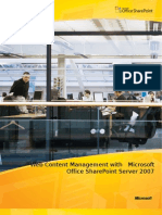 Web Content Management With Microsoft Office SharePoint Server 2007 Whitepaper