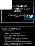 Perdarahan Pada Kehamilan Muda