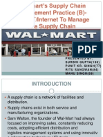 Wall-Mart's Supply Chain Management Practice (B) - Using IT/Internet To Manage The Supply Chain