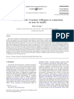 Functional Foods: Consumer Willingness To Compromise On Taste For Health?