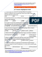 Citi Group Sample Aptitude Placement Paper