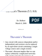 Thévenin's Theorem (5.3, 8.8) : Dr. Holbert March 8, 2006