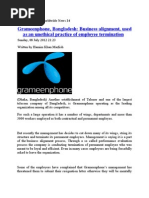 Grameenphone, Bangladesh: Business Alignment, Used As An Unethical Practice of Employee Termination