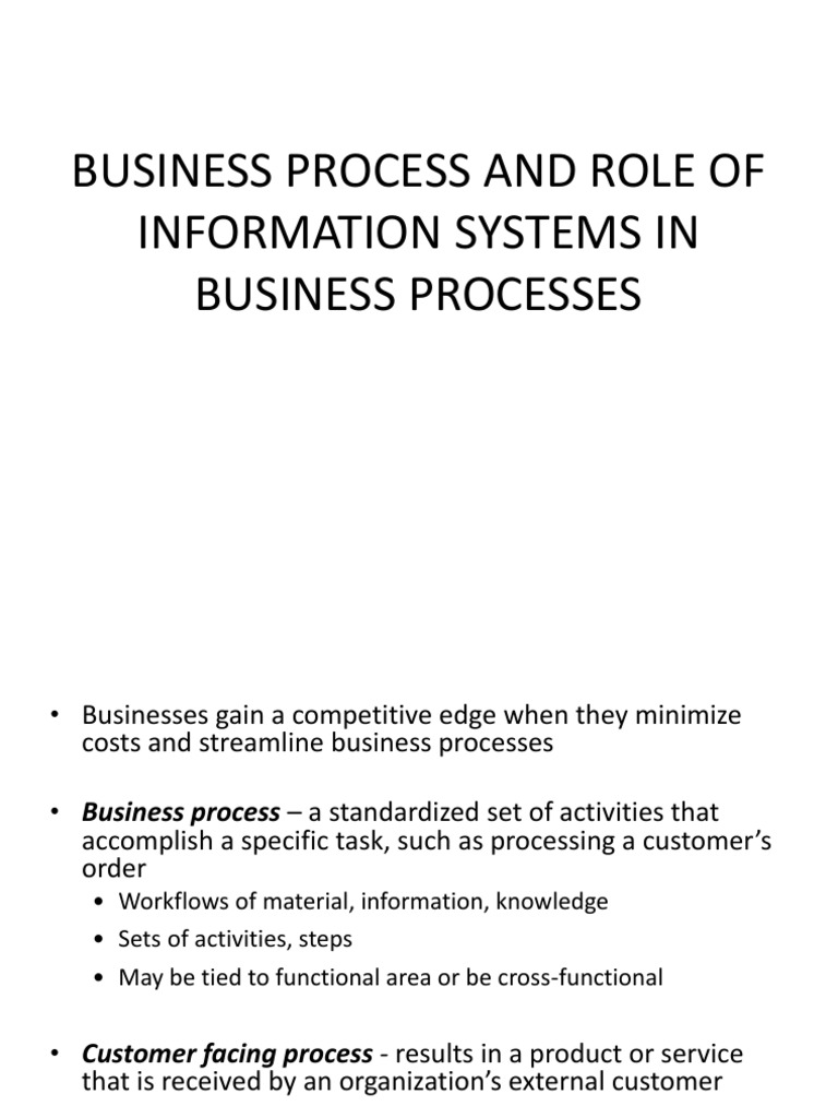 BP & Role of Is | PDF