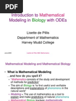 Introduction To Modeling in With Odes: Mathematical