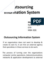 Outsourcing Information System: Made by
