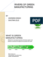 Drivers of Green Manufacturing