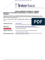 Regional patterns of antibiotic resistance spread in coastal Ecuador