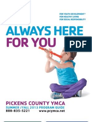 Pickens County Ymca Program Guide Summer Fall 2013 Personal