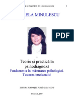 Mihaela Minulescu - Teorie Si Practica in Psihodiagnoza 1