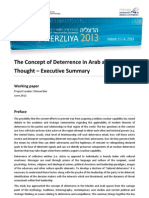 The Concept of Deterrence in Arab and MuslimThought – Executive Summary
