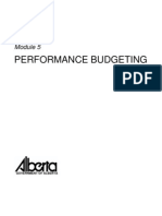 Performance Budgeting - Module 5