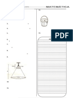 Exercícios de Cone e Esfera 2