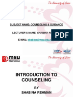 Chap 1-Intro To Counseling
