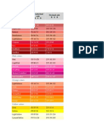 Tabel Culori HTML