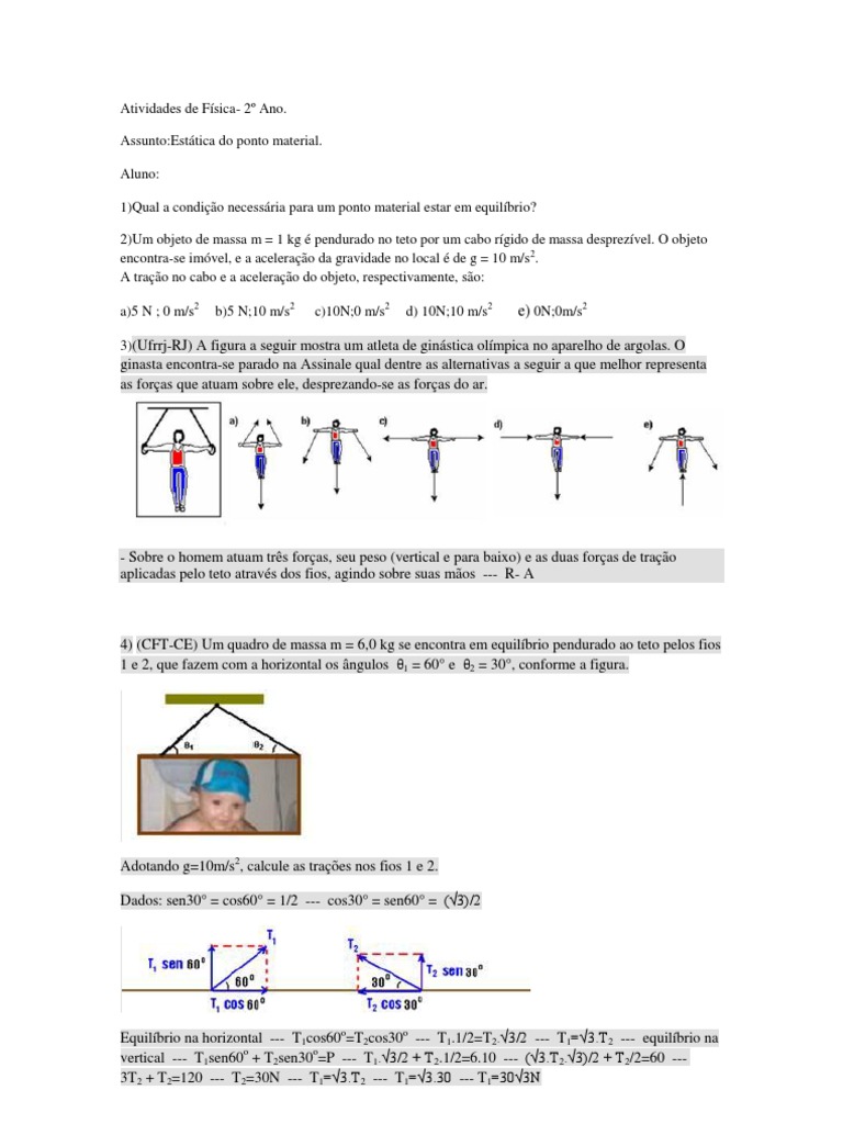 Exercicios De Fisica 2 Ano Ensino Medio Calorimetria