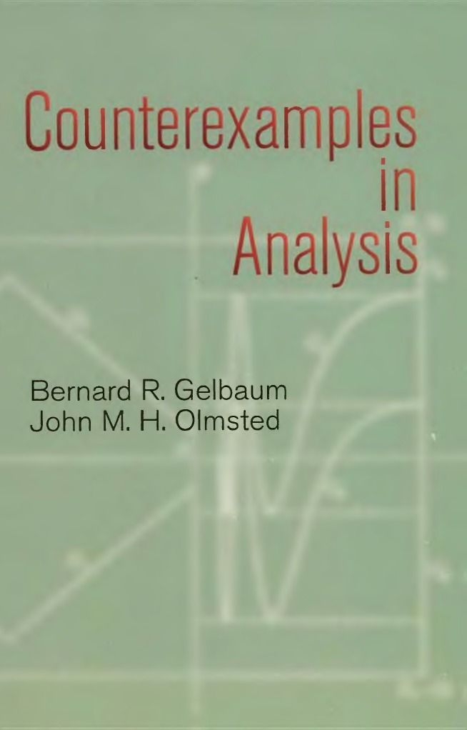 Counterexamples In Analysis