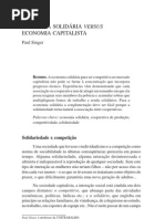 Economia Solidaria e Ec Capitalista