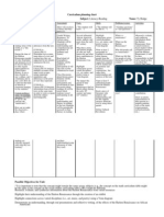 Reading Curriculum Table Hodge