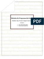 Métodos de Programación Lineal