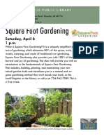 Square Foot Gardening Workshop at Romulus Library 4-6-13