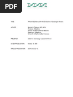 Download PillCam ESO Capsule for the Evaluation of Esophageal Disease by CTAFDocuments SN13027341 doc pdf