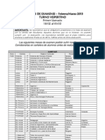 Mesas de Examen Feb-Mar TV