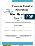 6to Grado - Bloque 4 - Matemáticas