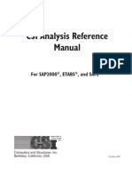 Csi Analysis Reference Manual for Sap2000, Etabs and Safe