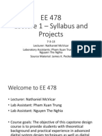 Lecture 1 - Syllabus and Projects