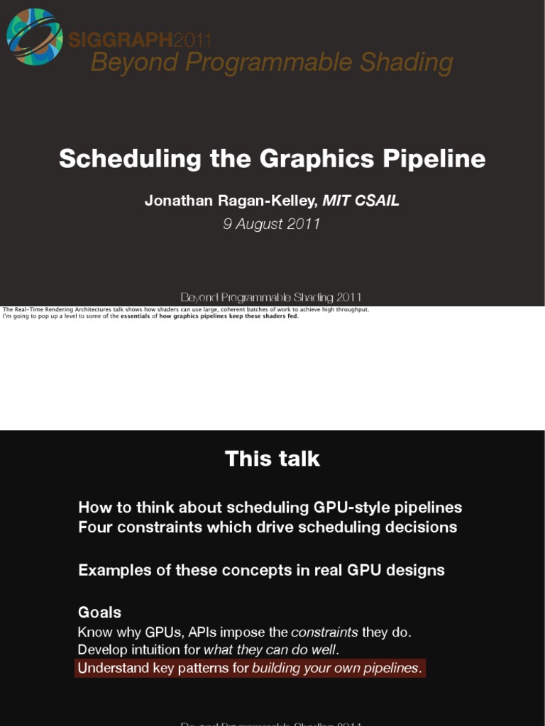 GPU Pipeline Scheduling Insights | PDF | Shader | Graphics Processing Unit