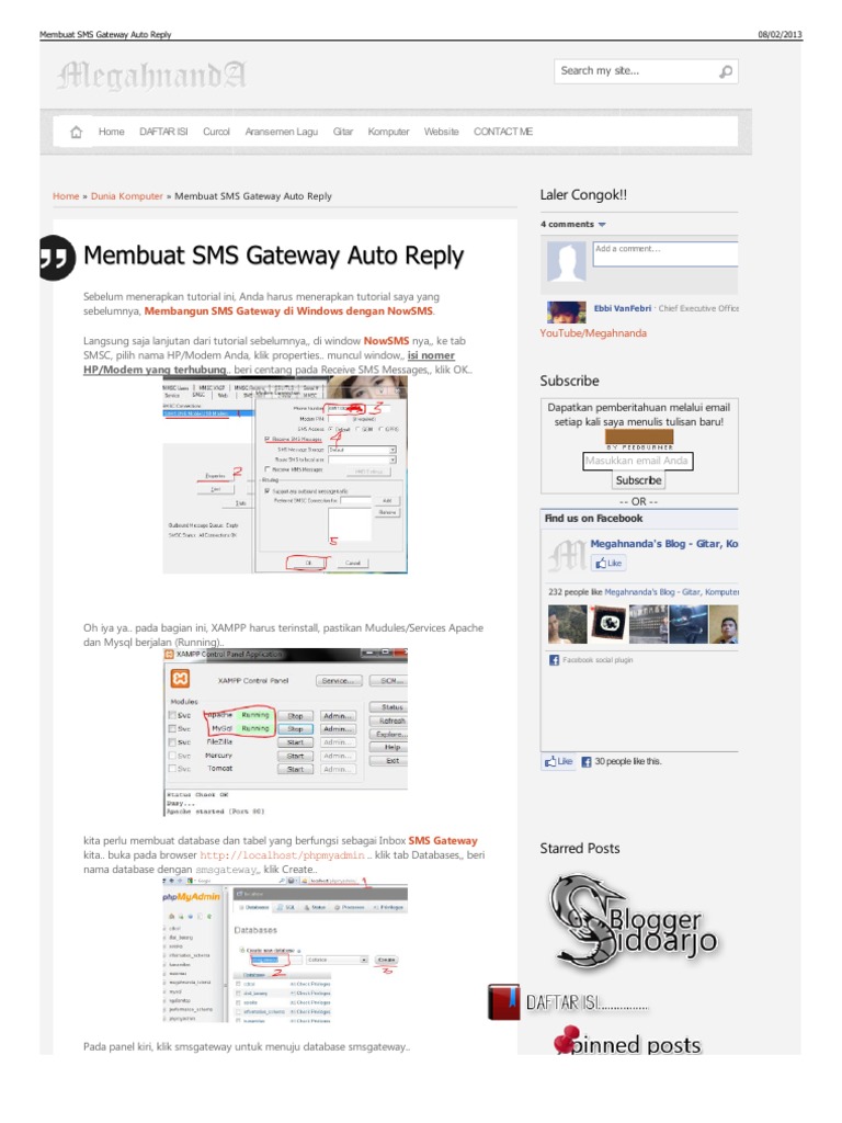Download Membuat Program Sms Gateway Dengan Php Dan Mysql