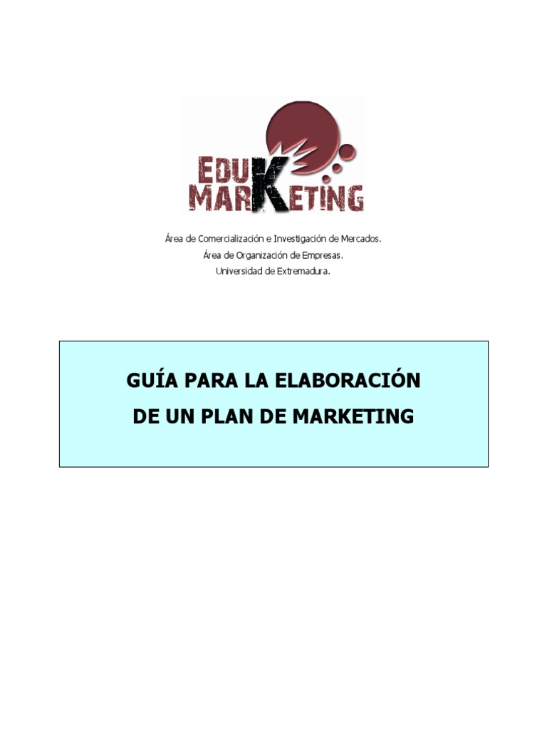 Guía para La Elaboración de Un Plan de Marketing | PDF