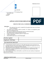 RCS Application For Employment Form