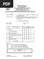 Download Contoh Rubik Penilaian fisika smp by jidin SN130290622 doc pdf