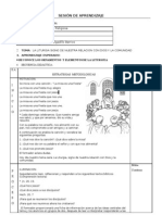 Sesiones de Aprendizaje 4º Año