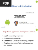 Android Course Introduction: CSDAN0101