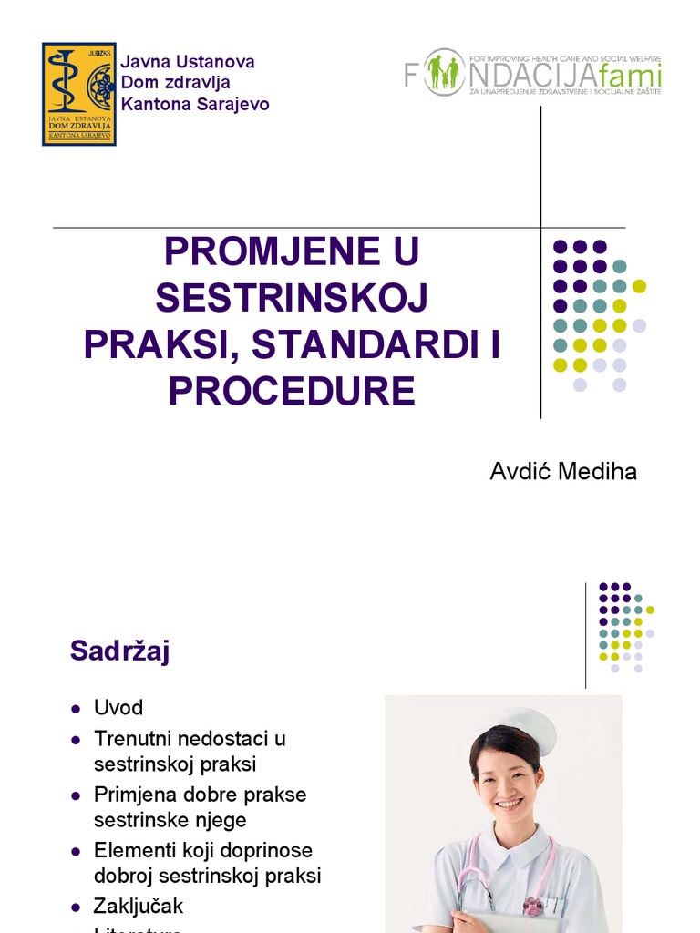 Promjene U Sestrinskoj Praksi - Standardi | PDF