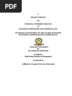 Financial Statement Analysis - Nagarjuna Fertilizers and Chemicals Ltd.