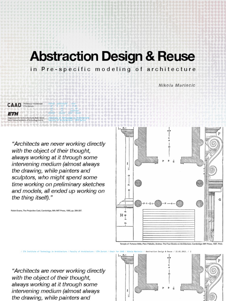 Abstraction in Architectural Design Tools | PDF | Computer Aided Design ...