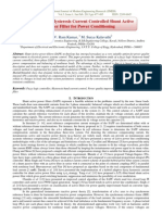 Fuzzy Based Hysteresis Current Controlled Shunt Active Power Filter For Power Conditioning