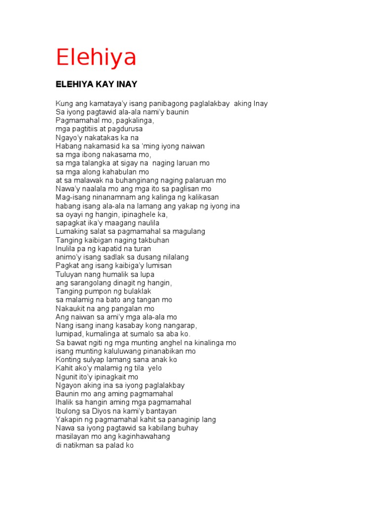 Pagsusuri NG Tula | PDF