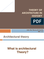 THEORY OF ARCHITECTURE THROUGH HISTORY