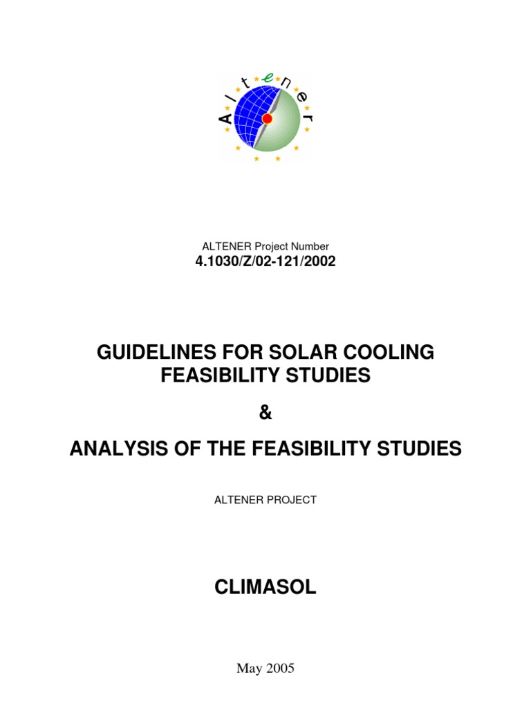 Solar Cooling Feasibility Guidelines | PDF | Air Conditioning | Solar ...